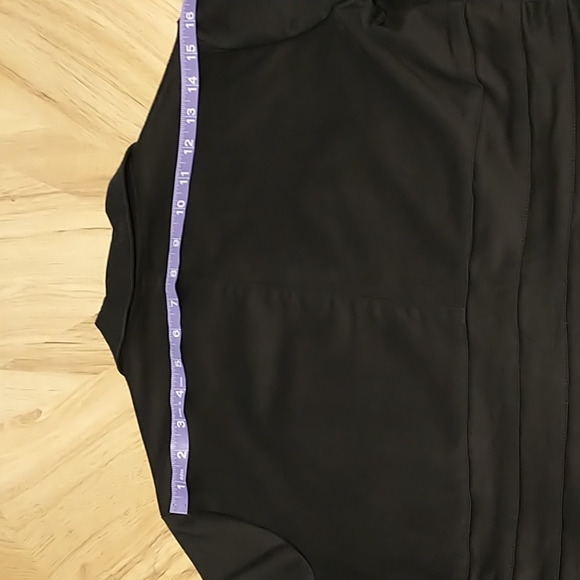 Spiegel Black Fit & Flare Tuxedo Blazer Top 10 - Picture 9 of 13